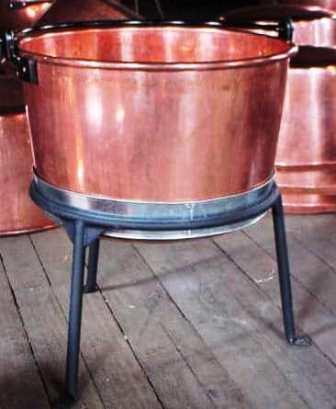 Apple butter copper kettle